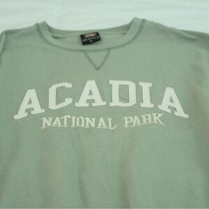 Acadia National Park Green Sweatshirt